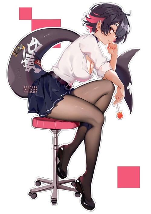  ellen joe and ellen joe zenless zone zero drawn by squchan sample 88f0e4f4eb4348f7422c384f12e95358