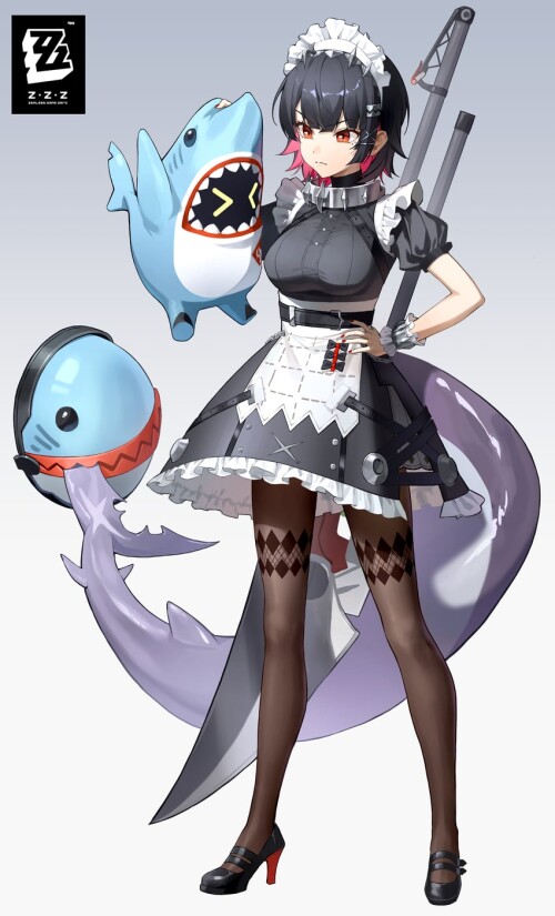  ellen joe and sharkboo zenless zone zero drawn by alohayuja sample 0b915ad02044594cd9477b954fbc9062