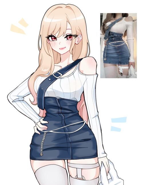  kitagawa marin sono bisque doll wa koi wo suru drawn by miovartz sample f444e1d2532883f06100c539878