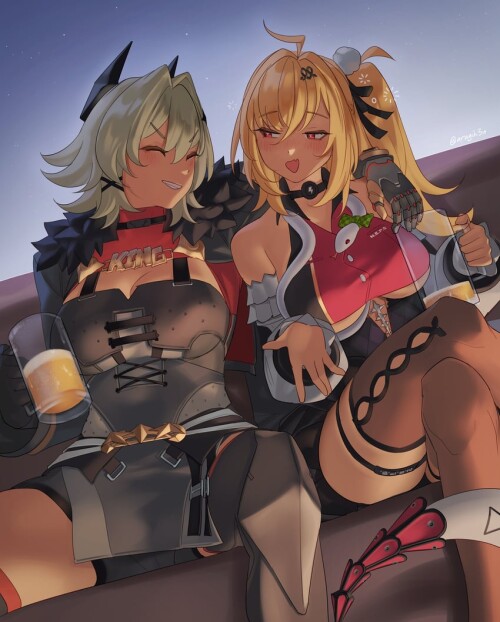  caesar king cissia and chalky zenless zone zero drawn by aragiken sample 3fdf4d2e34cd23999667a88663
