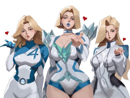  sue storm emma frost and dagger marvel and 3 more drawn by akinoshi art sample f17a1571f1fa7d3d2355