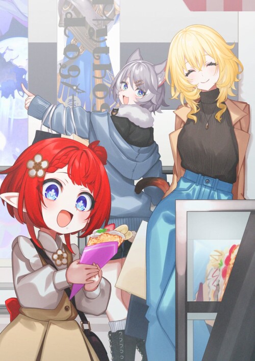  cipher aglaea and tribbie honkai and 1 more drawn by itame moyashi sample fe93cf2c661182fe6ced6516e