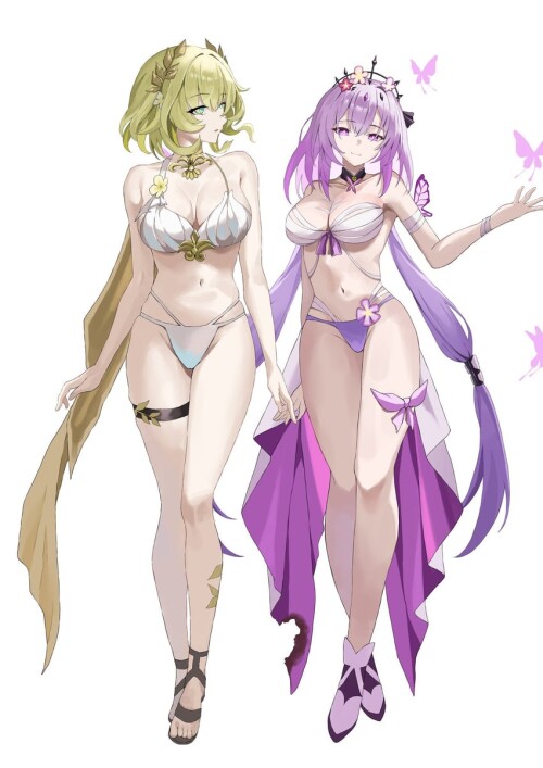  castorice and aglaea honkai and 1 more drawn by higashiwun izumi sample e21e01eb2eba264fad70cddcf84