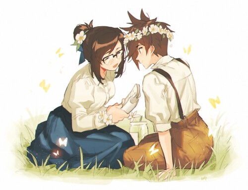  tracer and mei overwatch and 1 more drawn by maro lij512 sample 90bed91f4160c49c29bf4e61f84c2dac