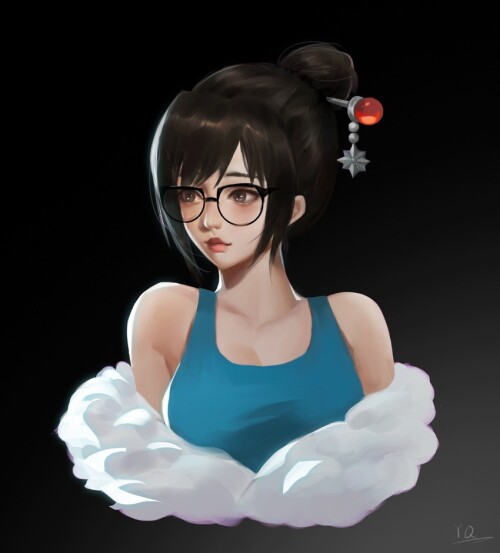 mei overwatch and 1 more drawn by yiqing yohare sample 08a55d02131fe37c672c085e391a56d5