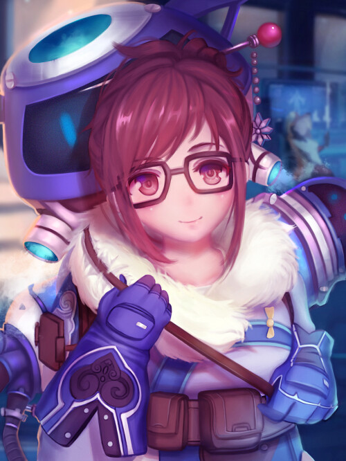  mercy and mei overwatch and 1 more drawn by feng yezi sample 4268f037263a1004ba55efbbb7319e92