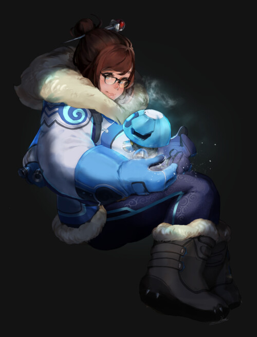  mei and snowball overwatch and 1 more drawn by zambiie sample a2daceba589b7dd1d68ff55c399e6e95
