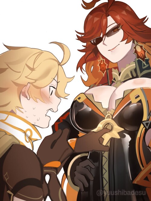  aether and mavuika genshin impact drawn by yuushiba sample b0bdba41f1702d5f52cf6d7fec33605c