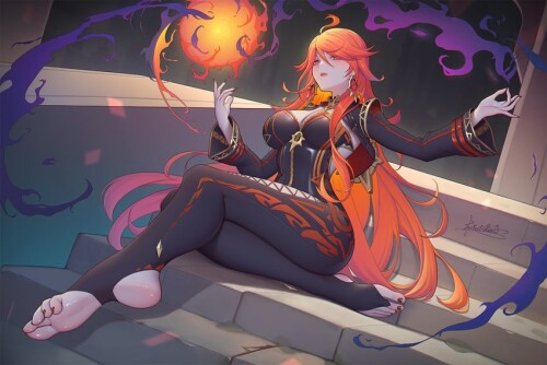  mavuika genshin impact drawn by xiumu bianzhou sample 616b6ff159a28a301864dbd1675f184a