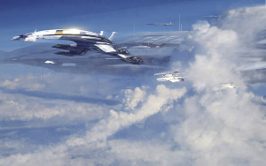 me2 normandy in clouds upscaled
