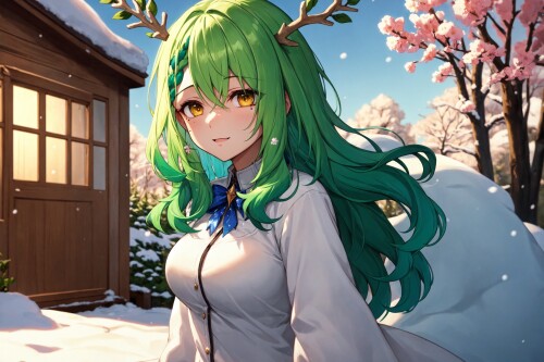 39127 3022066046 (SLE, mksks style, detailed background 1.1), (solo 1.3), ceres fauna, green hair, a