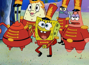 Spongebob gloating dance