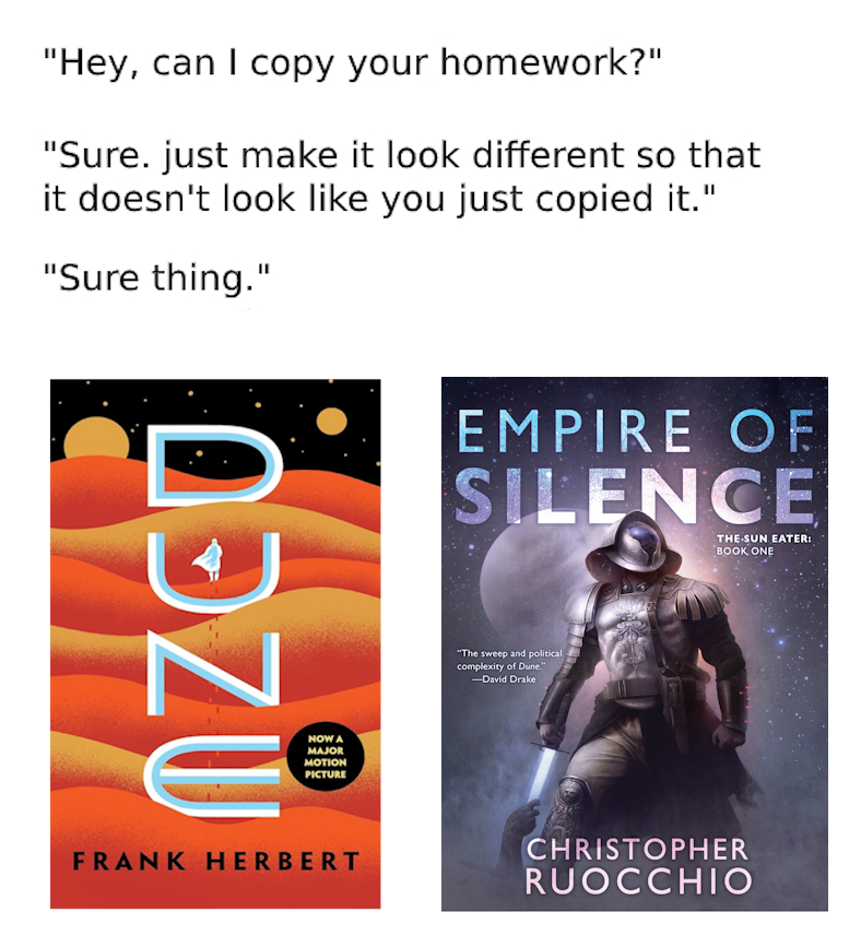 Dune don't copy on me meme