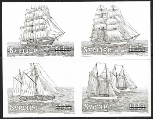 Sweden 2593 Black Print