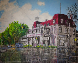 Grand Hotel (Mixed Media)