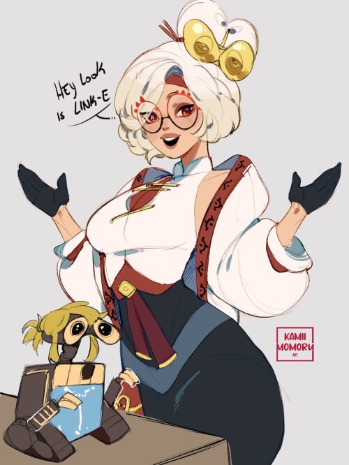  link purah and wall e the legend of zelda and 2 more drawn by kamii momoru sample 8086054fe90035c7b