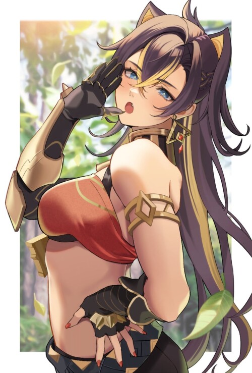  dehya genshin impact drawn by mitarashimame sample 5c42368220dd57a04c0f7a6b640509f1