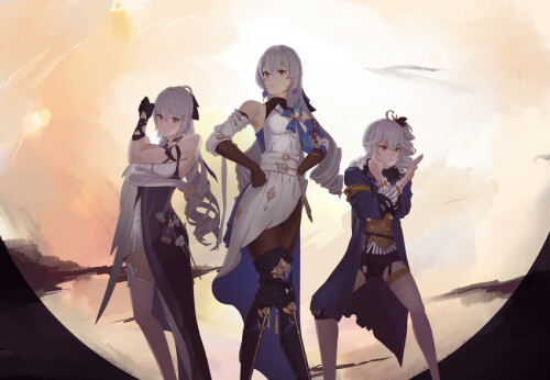  bronya zaychik bronya zaychik and bronya rand jojo no kimyou na bouken and 5 more drawn by rfbyhjr 