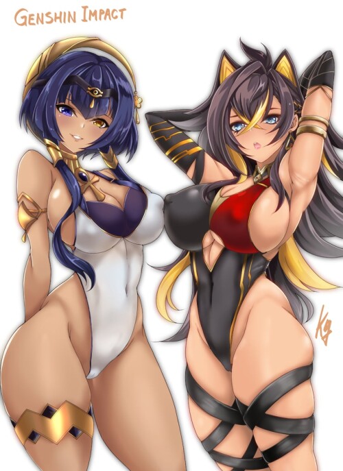 dehya and candace genshin impact drawn by kuga zankurou sample 279589ff8c70fe9a0adc860ebeae21ee