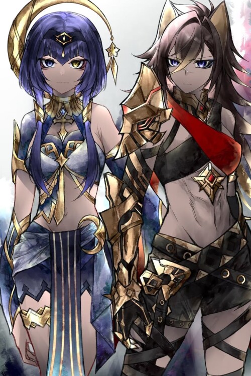  dehya and candace genshin impact drawn by yexinhan sample b1cd5025160b81bc32321ea0a8534870