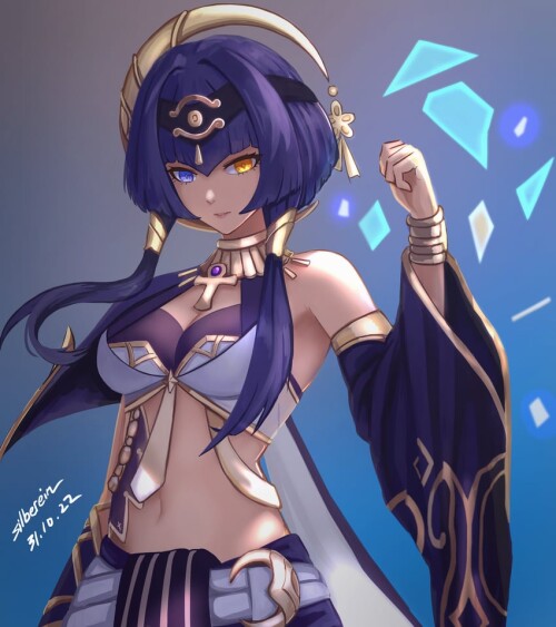  candace genshin impact drawn by silberein sample d202af98d48403abf88e9a48726014c9