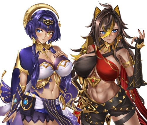  dehya and candace genshin impact drawn by ytoy sample daeb35a2286dc1e6e7763f22c53ef0e3