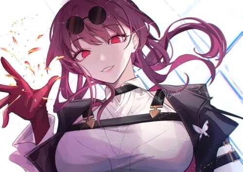  kafka honkai and 1 more drawn by okyurita sample eb614e2ba67ea4c8065082124a654a49