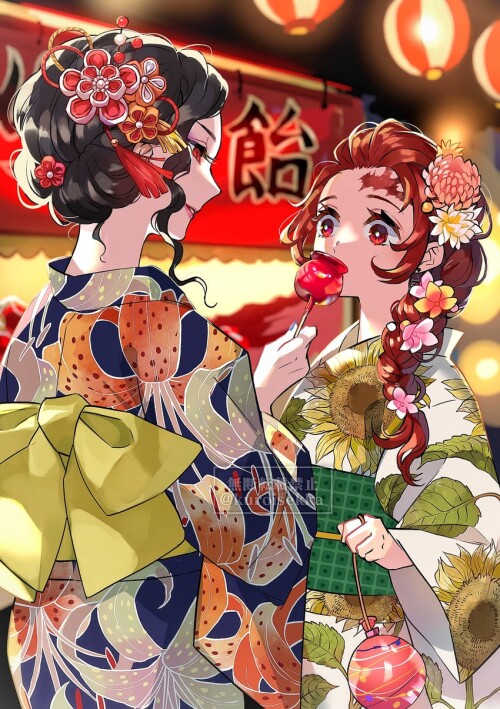  kamado tanjirou and kibutsuji muzan kimetsu no yaiba drawn by kuroisekka sample b16f068a5abe7699de3