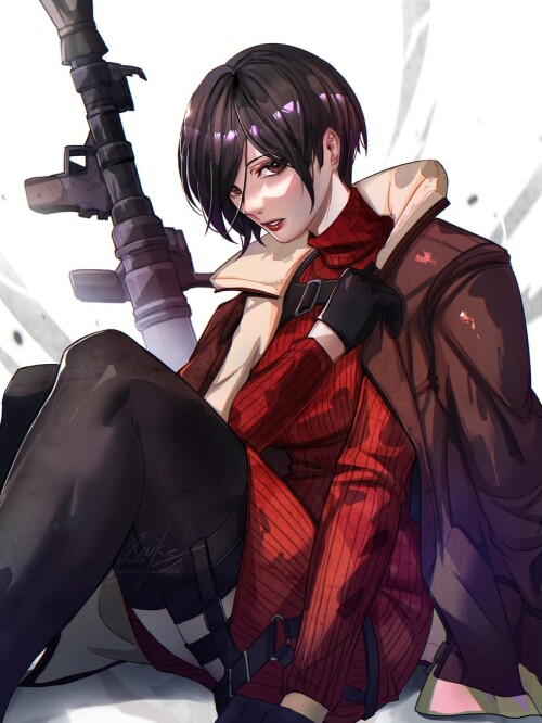  ada wong resident evil and 1 more drawn by xuuikie ashe sample e33604acc09059d9622f07ed52827e93