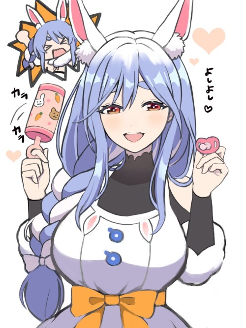  usada pekora usada pekora don chan and pekomama hololive drawn by yui yuyu ayame sample d90a33a865b