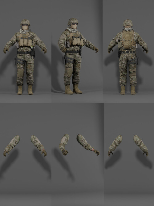 mil sim ranger venerated by 3dmassets df6ys08 fullview