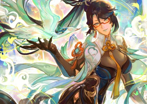  cloud retainer and xianyun genshin impact drawn by miothle sample d4bba3933d9143a70f8c1516a77afe7f