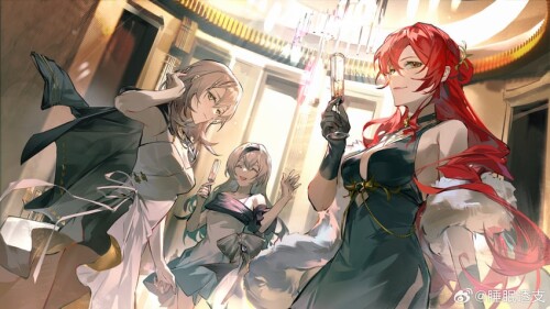  trailblazer stelle himeko and firefly honkai and 1 more drawn by shuimian touzhi sample 46b605c6cb4