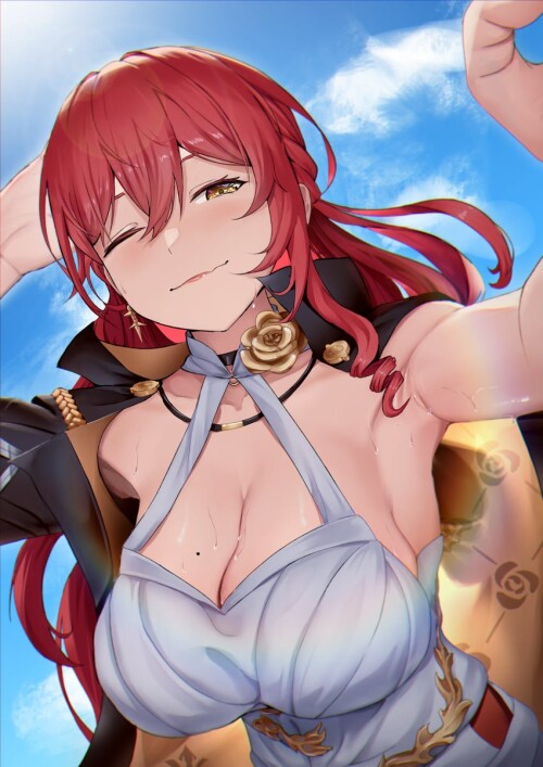  himeko honkai and 1 more drawn by herzu sample be327adcb2a81cca46f2896ecff5045b