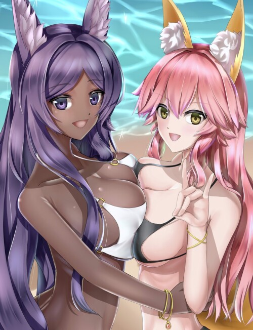  tamamo tamamo no mae and queen of sheba fate and 2 more drawn by kamehito sample e02c4e9e735664ed2e
