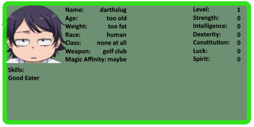 rpg card lvl 1