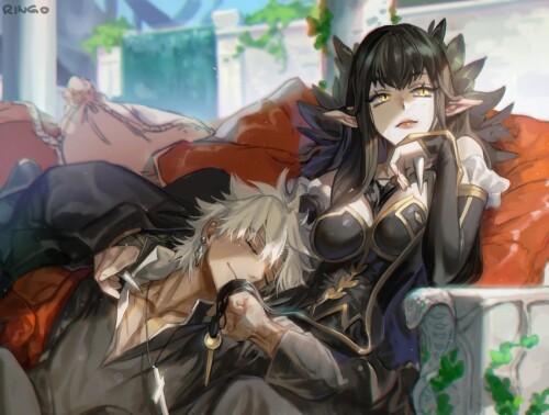 semiramis and amakusa shirou fate and 2 more drawn by g0ringo sample 881ed05b30776ed3ce4368c02d4626