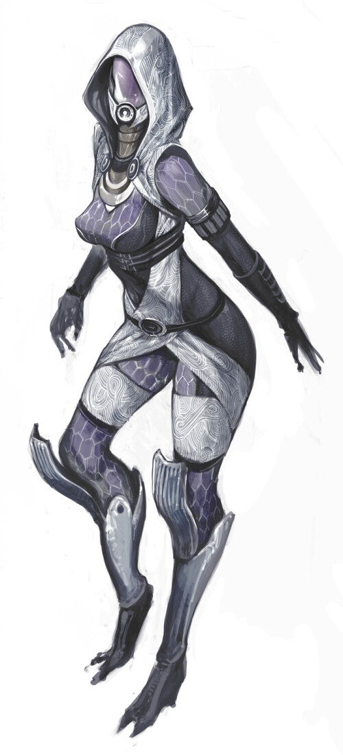  tali zorah mass effect and 1 more drawn by ikeda masateru 46bbdf5c5404ddbeb97b187ef7a1a627