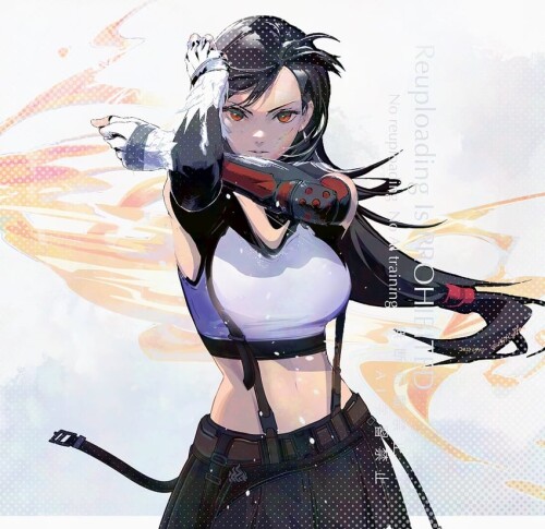  tifa lockhart final fantasy and 2 more drawn by cofffee sample 906b7ca3183552047fa865601bcc6857