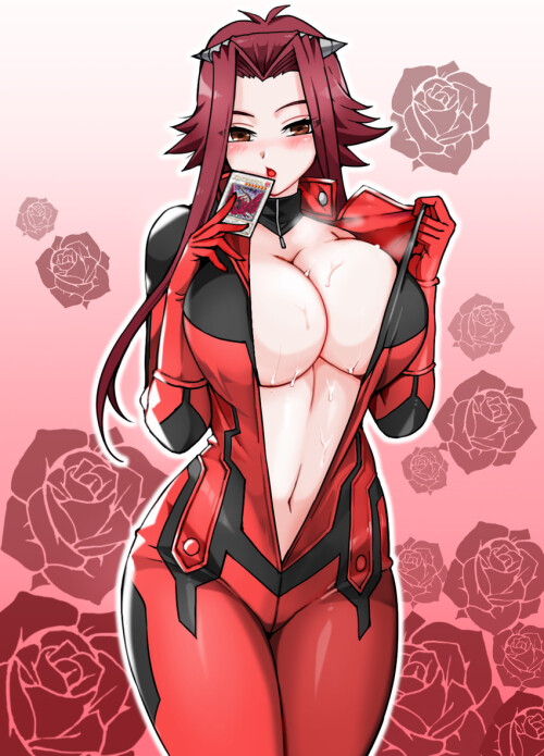  izayoi aki and black rose dragon yu gi oh and 1 more drawn by freedom aass5404 sample b51e21c691d00