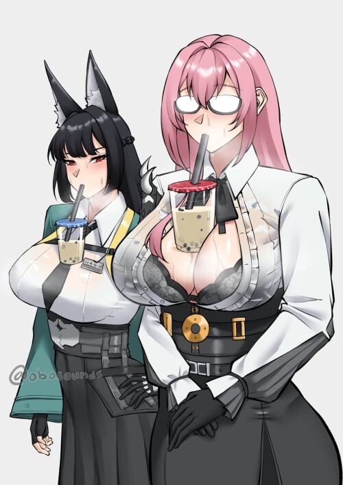  hoshimi miyabi and tsukishiro yanagi zenless zone zero drawn by obosounds sample e1aeb89f6c3b2b6897