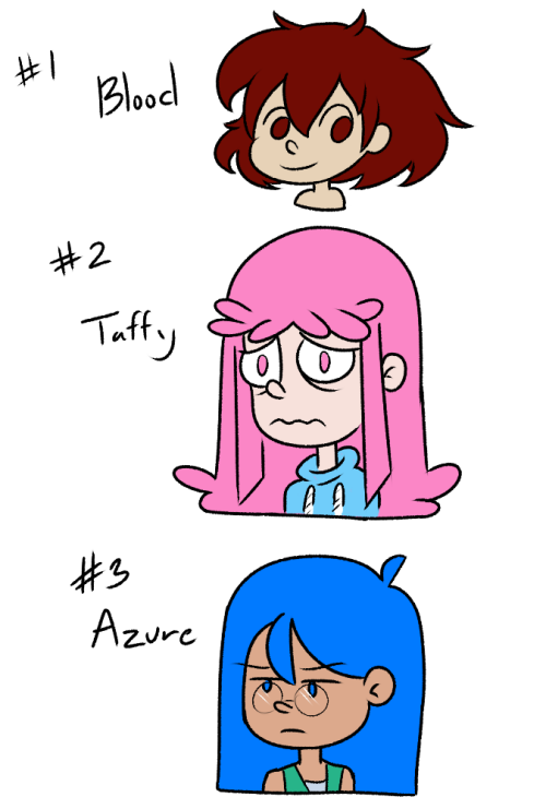 three other color gals