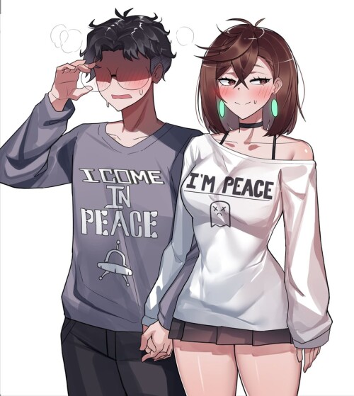  ayase momo and takakura ken dandadan drawn by ti keep sample 83280a0955f23f9fe1c95f21aacc45e0