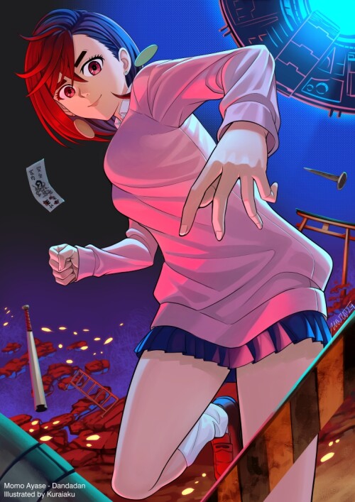  ayase momo dandadan drawn by kuraiaku ce14666032f0ed887563cf859f7d6d70