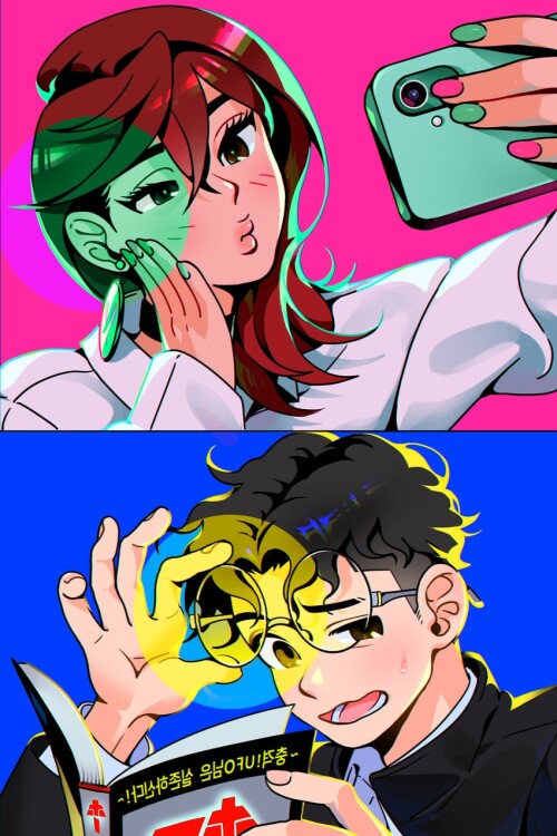  ayase momo and takakura ken dandadan drawn by y8brass sample 7740c88b064910176dc145e5d44969d7