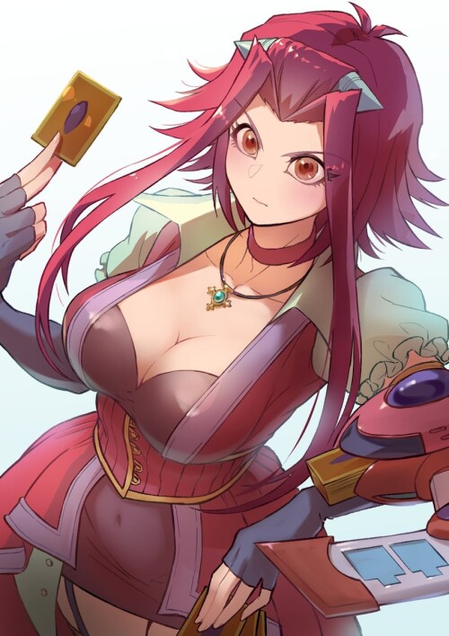  izayoi aki yu gi oh and 1 more drawn by youko shima sample b53cedf1c51ad8fe7e99f5d6cc17a61e