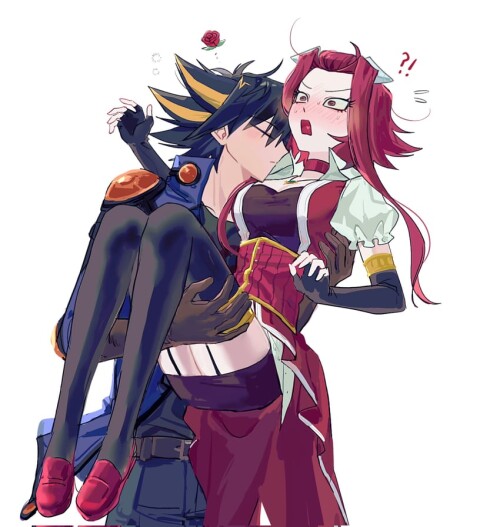  izayoi aki and fudo yusei yu gi oh and 1 more drawn by dididiwww sample 5c376b336e46dfa923e33920231