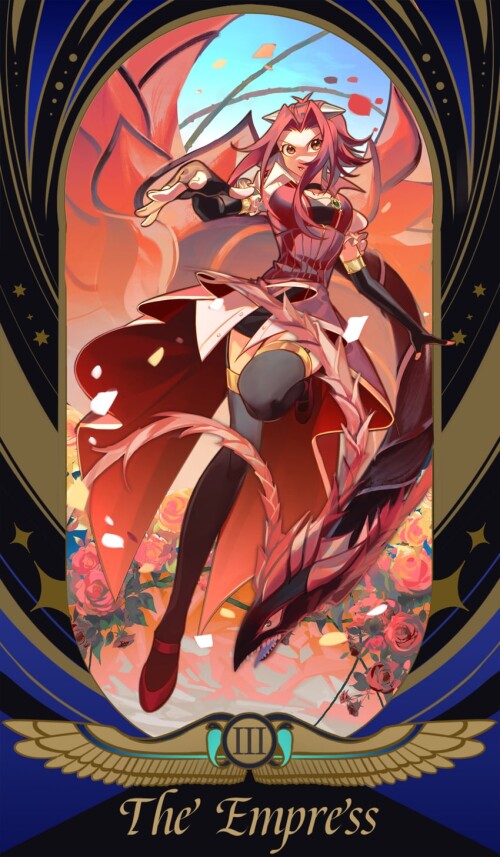  izayoi aki and black rose dragon yu gi oh and 1 more drawn by ssbaby sample c105297e2786740f345a600