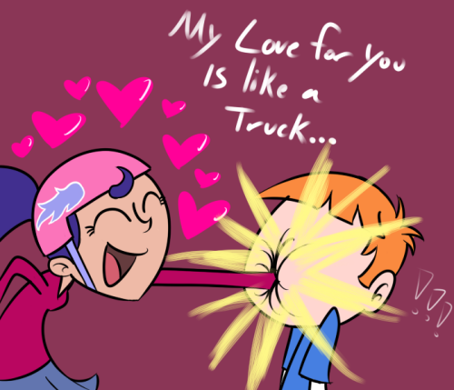 My love for you is like a truck