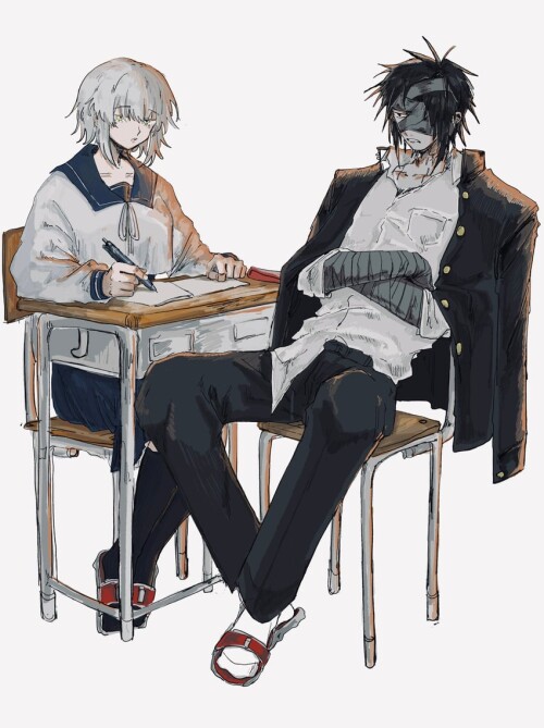  jeanne d arc alter jeanne d arc alter and chiemon fate and 1 more drawn by ruda ruda 0616 tfj sampl